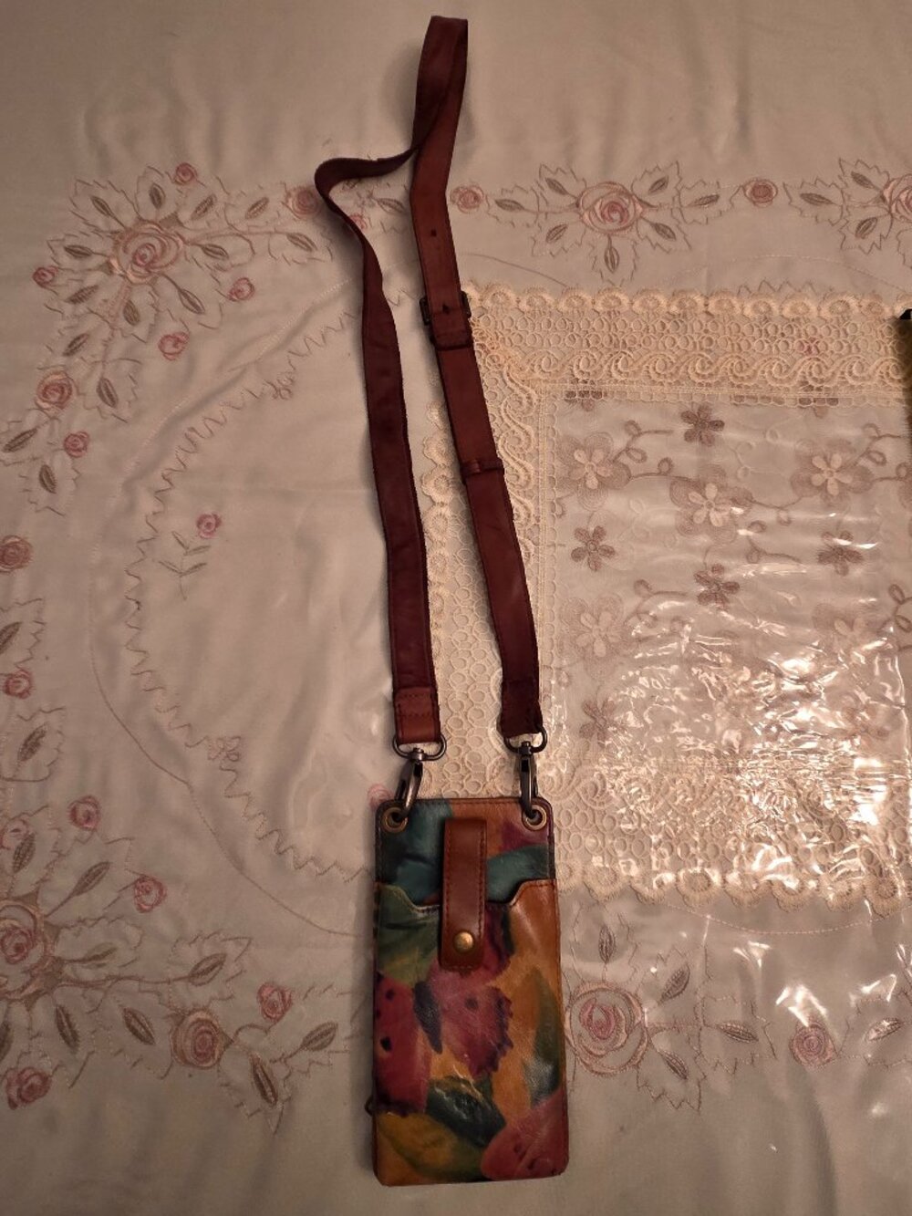 Patricia Nash Multi-color Butterfly Crossbody